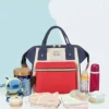 Bolsa nécessaire Maternidade Bolsa Mamãe Bebê Multifunção B9 - Cor Vermelho e Preto - Produto Novo