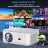 ThundeaL Mini Projetor Portátil TD92 Pro FHD 1080P Full HD Feixe 4K Vídeo WiFi Projetor Android TD92Pro Filme 3D Home Theater - Cor Branco - Produto Novo