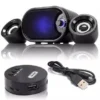 Caixa De Som KNUP Kp-6018h Subwoofer 2.1 Bluetooth Usb Para Pc Notebook Home Theater Celular - Cor Pretas - Produto Novo