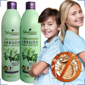 Kit Shampoo e Condicionador de Arruda Naturiun: Elimina Piolhos e Lêndeas - 500ML - Cabelos Saudáveis e Protegidos - Produto Novo