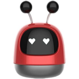 Mini Caixa de Som Bluetooth Robô Cute 10W AL-3133 - Som Potente e Design Divertido - Cor Vermelho - Produto Novo