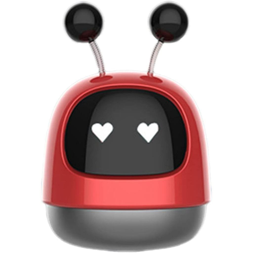 Mini Caixa de Som Bluetooth Robô Cute 10W AL-3133 - Som Potente e Design Divertido - Cor Vermelho - Produto Novo