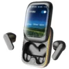 Fone de Ouvido Bluetooth - Sem Fio - Tela Deslizante - Bluetooth 5.4, - IPX6 - Cor Preto - Produto Novo