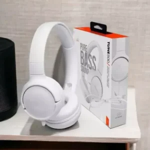 Fone de Ouvido Bluetooth 5.0 - Micro SD - P2 - De Alta Potência - Modelo JBL-JB510 - Cor Branco - Produto Novo